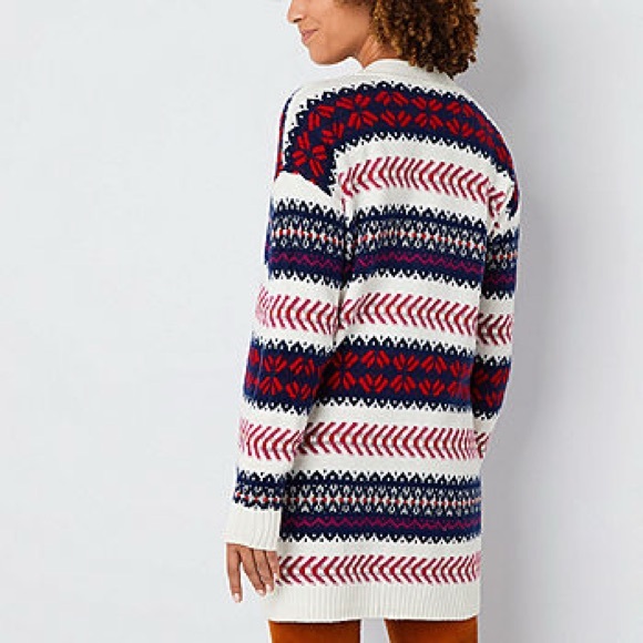 NWT St. John’s Bay Open Front Sweater - Picture 2 of 7